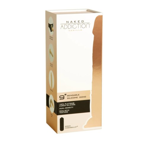 Naked Addiction - Silikonowe Dildo Bendable 22,8 cm Vanilla Naked Addiction - Silikonowe Dildo Bendable 22,8 cm Vanilla