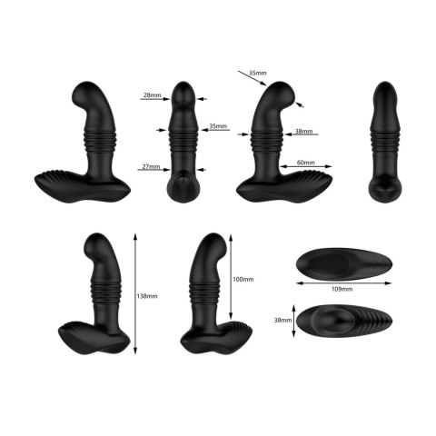Nexus - Masażer Prostaty 3-Biegowy THRUST Czarny Nexus - Masażer Prostaty 3-Biegowy THRUST Czarny