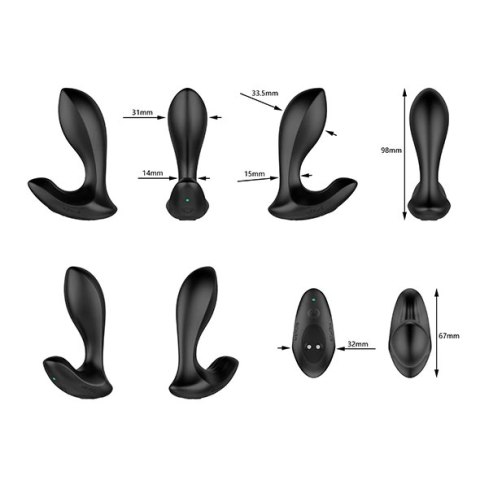 Nexus - Masażer Prostaty Duo Plug Mały Czarny Nexus - Masażer Prostaty Duo Plug Mały Czarny