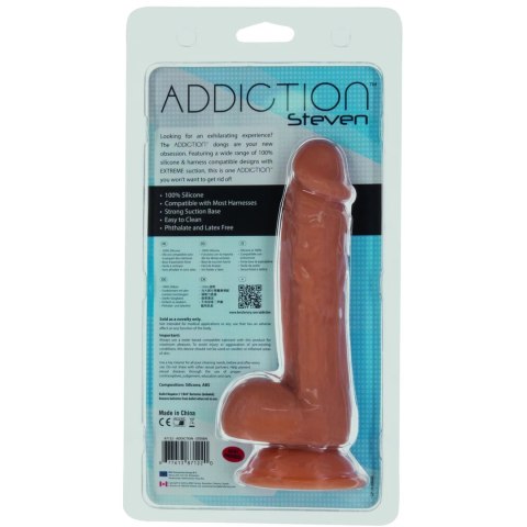 Addiction - Realistyczne Dildo Steven 19 cm Karmelowe Addiction - Realistyczne Dildo Steven 19 cm Karmelowe