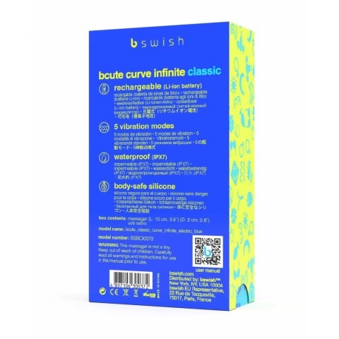 B swish - Wibrator Punktu-G Bcute Curve Classic Niebieski B swish - Wibrator Punktu-G Bcute Curve Classic Niebieski