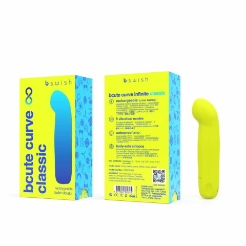 B swish - Wibrator Punktu-G Bcute Curve Classic Żółty B swish - Wibrator Punktu-G Bcute Curve Classic Żółty