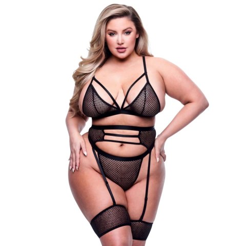 Baci - Seksowny 3-Częściowy Zestaw Czarny Queen Baci - Seksowny 3-Częściowy Zestaw Czarny Queen