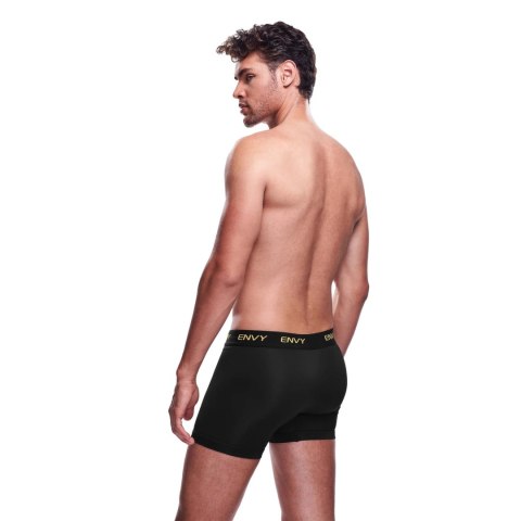 Envy - Długie Bokserki Z Siateczki Czarne M/L Envy - Długie Bokserki Z Siateczki Czarne M/L