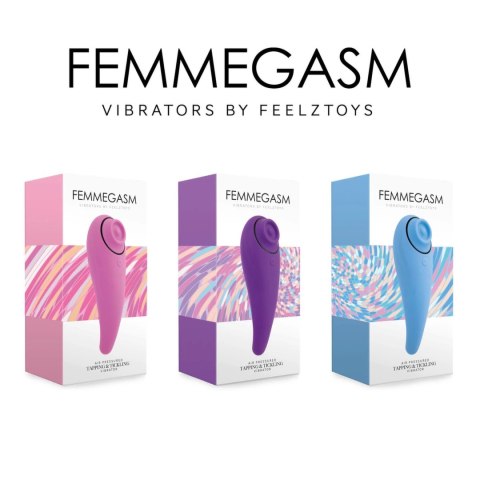 FeelzToys - FemmeGasm Tapping & Tickling Vibrator Turkusowy FeelzToys - FemmeGasm Tapping & Tickling Vibrator Turkusowy