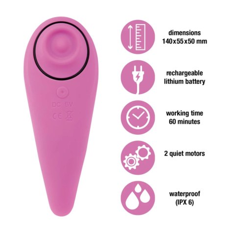 FeelzToys - Stymulator Łechtaczki Dla Niesamowitych Orgazmów Różowy FeelzToys - Stymulator Łechtaczki Dla Niesamowitych Orgazmów Różowy