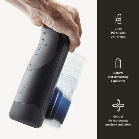 Handy - Interaktywny Masturbator 1.1 Czarny Handy - Interaktywny Masturbator 1.1 Czarny