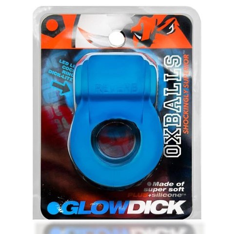 Oxballs - Glowdick Pierścień Na Penisa Z Wibracjami Led Niebieski Oxballs - Glowdick Pierścień Na Penisa Z Wibracjami Led Niebieski