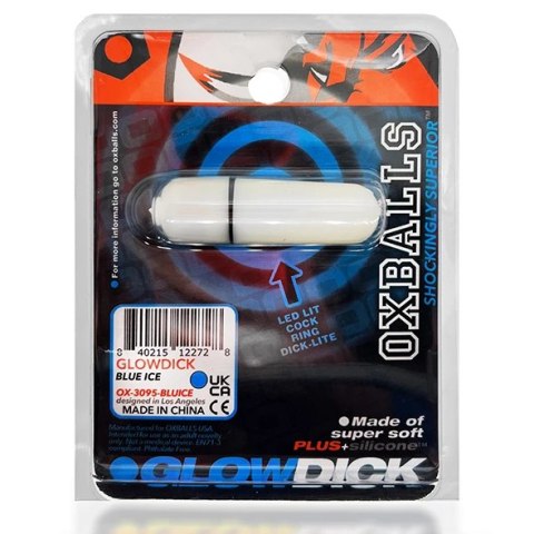 Oxballs - Glowdick Pierścień Na Penisa Z Wibracjami Led Niebieski Oxballs - Glowdick Pierścień Na Penisa Z Wibracjami Led Niebieski