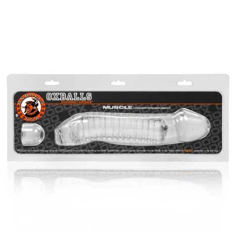 Oxballs - Muscle Przedłużka Na Penisa z Dodatkową Główką Przezroczysta Oxballs - Muscle Przedłużka Na Penisa z Dodatkową Główką Przezroczysta