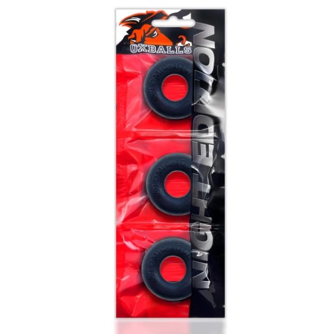 Oxballs - Ringer Cockring 3-pack Zestaw 3 Silikonowych Pierścieni Na Penisa Czarne Oxballs - Ringer Cockring 3-pack Zestaw 3 Silikonowych Pierścieni Na Penisa Czarne