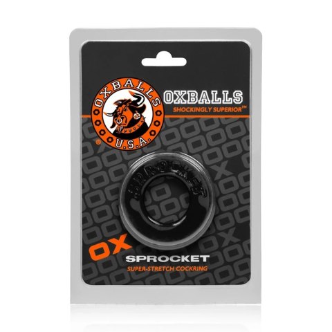 Oxballs - Sprocket Pierścień Erekcyjny Na Penisa Czarny Oxballs - Sprocket Pierścień Erekcyjny Na Penisa Czarny