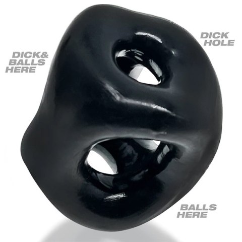 Oxballs - Tri-Sport XL Pierścień Na Penisa Z 3 Otworami Czarny Oxballs - Tri-Sport XL Pierścień Na Penisa Z 3 Otworami Czarny