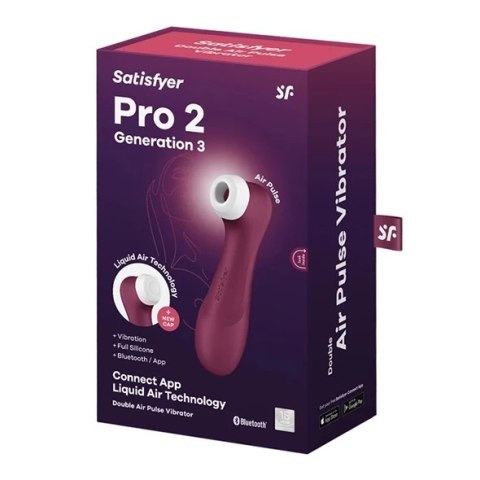 Satisfyer - Pro 2 Stymulator Z Aplikacją I Wymiennymi Końcówkami Czerwony Satisfyer - Pro 2 Stymulator Z Aplikacją I Wymiennymi Końcówkami Czerwony