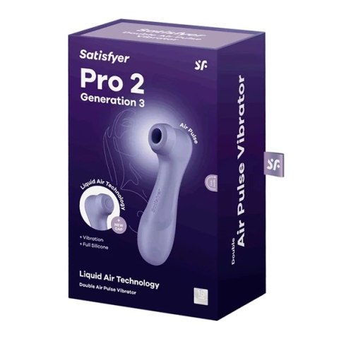 Satisfyer - Pro 2 Stymulator Z Aplikacją I Wymiennymi Końcówkami Fioletowy Satisfyer - Pro 2 Stymulator Z Aplikacją I Wymiennymi Końcówkami Fioletowy