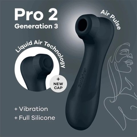 Satisfyer - Pro 2 Stymulator Z Aplikacją I Wymiennymi Końcówkami Satisfyer - Pro 2 Stymulator Z Aplikacją I Wymiennymi Końcówkami