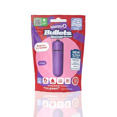 The Screaming O - 4B Mini Wibrator Bullet Fioletowy The Screaming O - 4B Mini Wibrator Bullet Fioletowy
