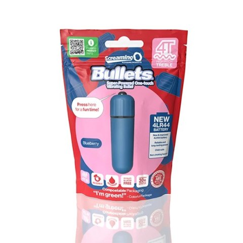 The Screaming O - 4T Mini Wibrator Bullet Niebieski The Screaming O - 4T Mini Wibrator Bullet Niebieski