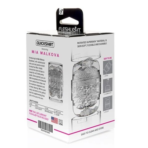 Fleshlight - Quickshot Mia Malkova Podwójny Masturbator Pochwa i Odbyt Fleshlight - Quickshot Mia Malkova Podwójny Masturbator Pochwa i Odbyt