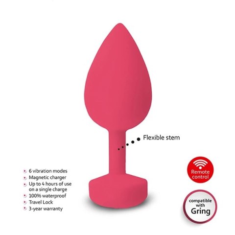 Plug analny wibrujący - Gvibe Gplug S Neon Rose Plug analny wibrujący - Gvibe Gplug S Neon Rose