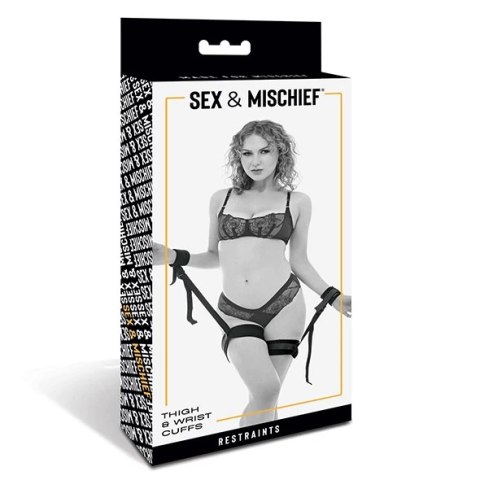 Sportsheets - Sex & Mischief Mankiety Na Ręce i Uda Związane Sportsheets - Sex & Mischief Mankiety Na Ręce i Uda Związane