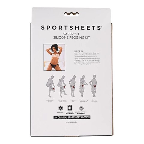 Sportsheets - Zestaw Strap On Z Silikonowym Dildo Sportsheets - Zestaw Strap On Z Silikonowym Dildo