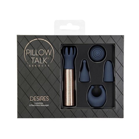 Wibrator - Pillow Talk Secrets Desires Navy Blue/Rose Gold Wibrator - Pillow Talk Secrets Desires Navy Blue/Rose Gold