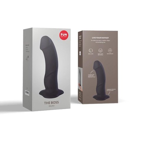Fun Factory The Boss Black - model silikonowy z przyssawką 18 cm Fun Factory The Boss Black - model silikonowy z przyssawką 18 cm
