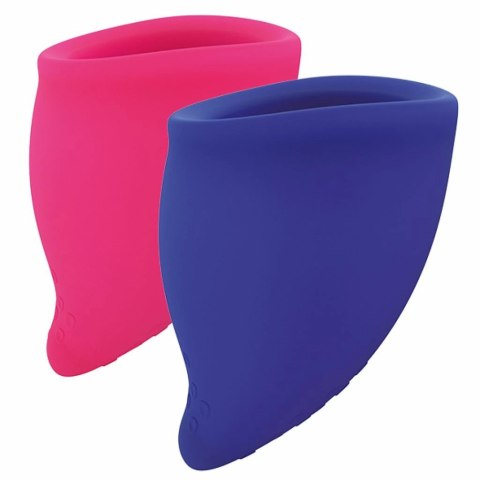Fun Factory Fun Cup Kit Pink & Ultramarine - Zestaw kubeczkow menstruacyjnych 2 rozmiary Fun Factory Fun Cup Kit Pink & Ultramarine - Zestaw kubeczkow menstruacyjnych 2 rozmiary