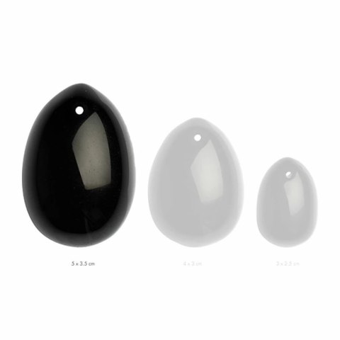 Kulka gejszy - La Gemmes Yoni Egg Black Obsidian L Kulka gejszy - La Gemmes Yoni Egg Black Obsidian L