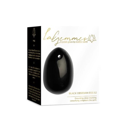 Kulka gejszy - La Gemmes Yoni Egg Black Obsidian L Kulka gejszy - La Gemmes Yoni Egg Black Obsidian L