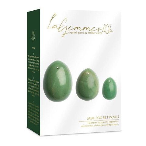 Kulki gejszy - La Gemmes Yoni Egg Set Jade Kulki gejszy - La Gemmes Yoni Egg Set Jade