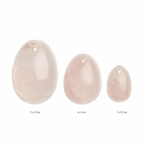 Kulki gejszy - La Gemmes Yoni Egg Set Rose Quartz Kulki gejszy - La Gemmes Yoni Egg Set Rose Quartz