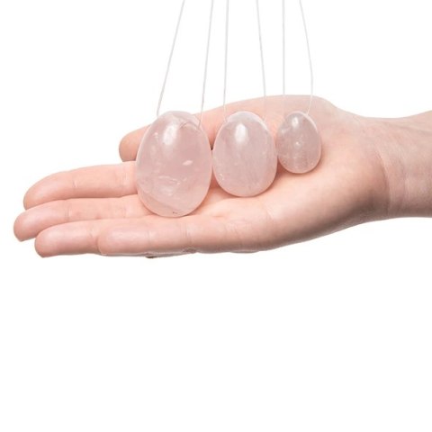Kulki gejszy - La Gemmes Yoni Egg Set Rose Quartz Kulki gejszy - La Gemmes Yoni Egg Set Rose Quartz
