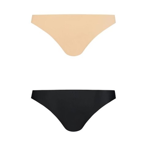 Niewidzialne stringi - Bye Bra Invisible Brazilian Nude + Black XXL Niewidzialne stringi - Bye Bra Invisible Brazilian Nude + Black XXL