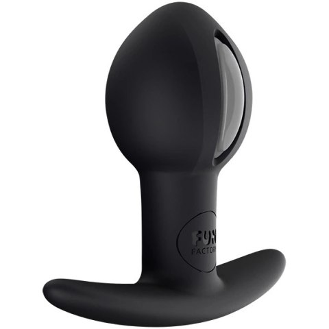 Fun Factory B Ball Uno Black - korek anatomiczny z ruchomą kulką, 7,3 cm Fun Factory B Ball Uno Black - korek anatomiczny z ruchomą kulką, 7,3 cm
