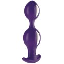 Fun Factory B Balls Duo Dark Violet - system kulek ruchomych, silikon medyczny