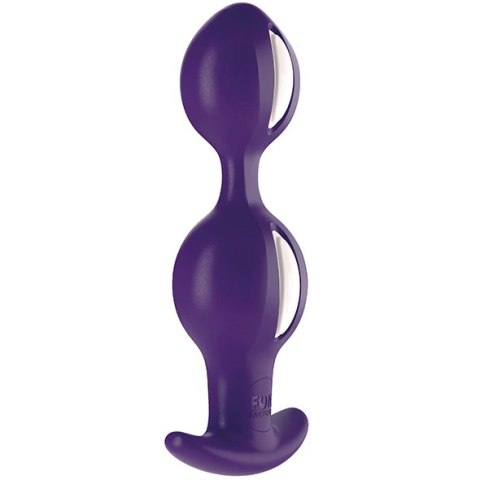 Fun Factory B Balls Duo Dark Violet - system kulek ruchomych, silikon medyczny Fun Factory B Balls Duo Dark Violet - system kulek ruchomych, silikon medyczny