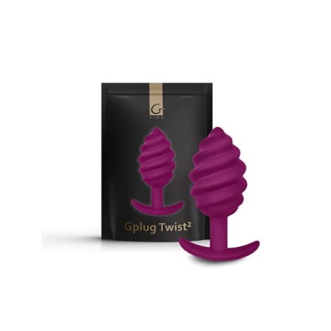 Plug analny - Gvibe Gplug Twist 2 Sweet Raspberry Plug analny - Gvibe Gplug Twist 2 Sweet Raspberry