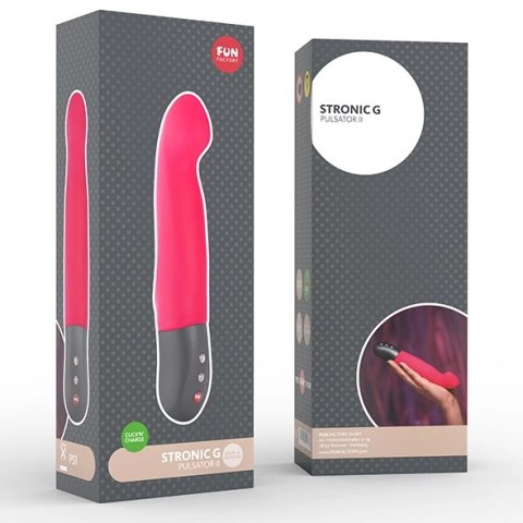 Fun Factory Stronic G II Pink - pulsujący masażer punktu G, silikonowy Fun Factory Stronic G II Pink - pulsujący masażer punktu G, silikonowy