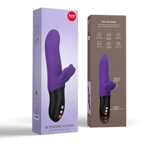 Fun Factory Bi Stronic Fusion Violet - pulsujący system intymny, 21.7 cm Fun Factory Bi Stronic Fusion Violet - pulsujący system intymny, 21.7 cm