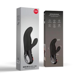 Fun Factory Miss Bi Black - podwojny system wibracji, silikon, 17 cm