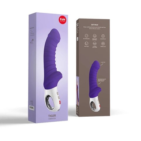 Fun Factory Tiger G5 Violet - wibrujący model z systemem FlexiFUN, 22 cm Fun Factory Tiger G5 Violet - wibrujący model z systemem FlexiFUN, 22 cm