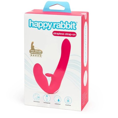 Wibrator strap-on - Happy Rabbit Strapless Strap-On Pink Wibrator strap-on - Happy Rabbit Strapless Strap-On Pink