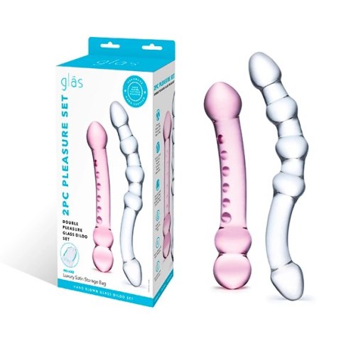 Zestaw szklanych dildo - Glas Double Pleasure Set Zestaw szklanych dildo - Glas Double Pleasure Set