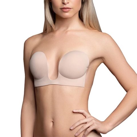 Biustonosz ze skrzydełkami - Bye Bra Seamless U-Style Bra Miseczka B Nude Biustonosz ze skrzydełkami - Bye Bra Seamless U-Style Bra Miseczka B Nude