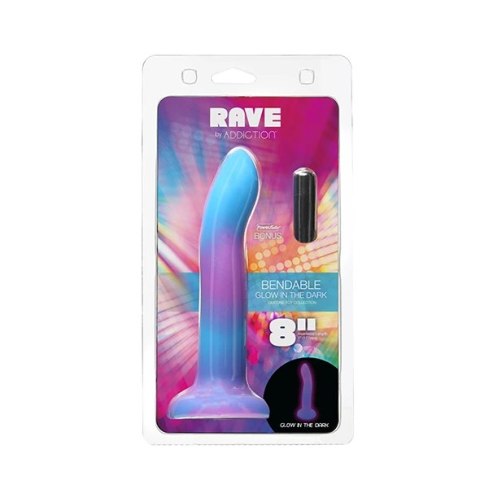 Dildo - Addiction Rave Dong Blue/Purple Dildo - Addiction Rave Dong Blue/Purple