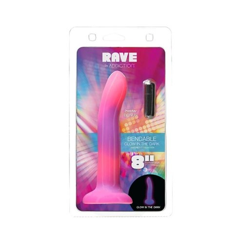 Dildo - Addiction Rave Dong Pink/Purple Dildo - Addiction Rave Dong Pink/Purple