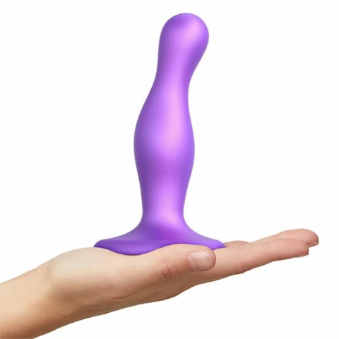 Dildo - Strap-On-Me Dildo Plug Curvy Metallic Purple L Dildo - Strap-On-Me Dildo Plug Curvy Metallic Purple L