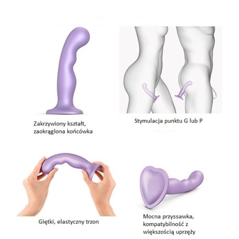 Dildo - Strap-On-Me Dildo Plug P&G Metallic Lilac L Dildo - Strap-On-Me Dildo Plug P&G Metallic Lilac L